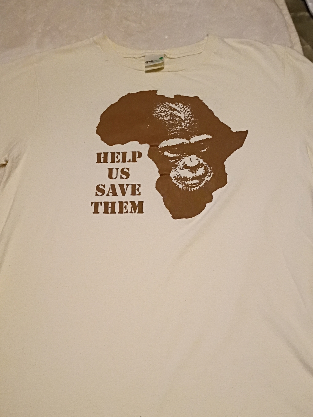 Help Us Save Them Ivory Graphic T-Shirt Jane Goodall Institute